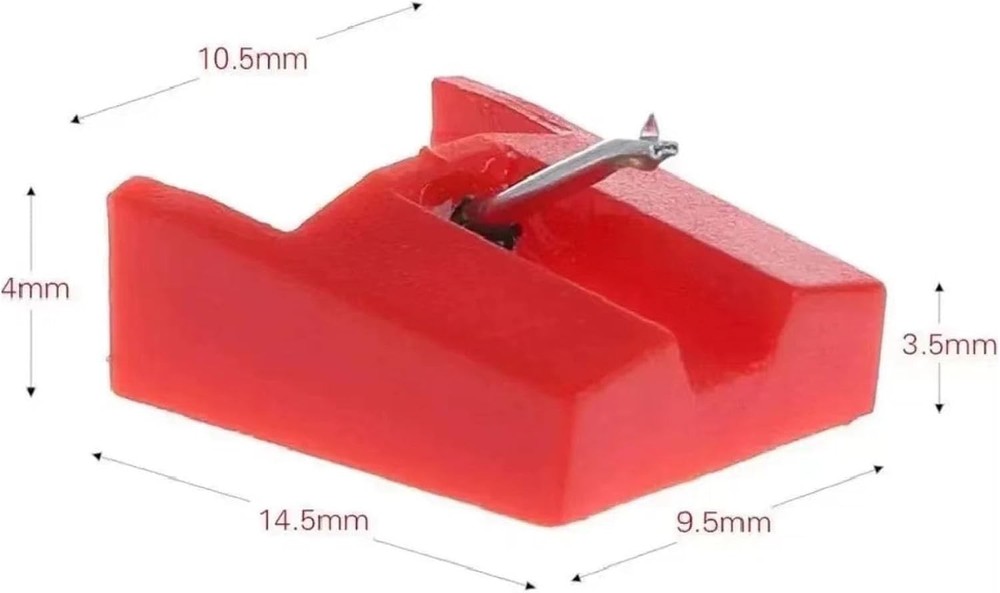 Turntable Needle Record Player Stylus Replacement for ION ICT04RS - 2-Pack