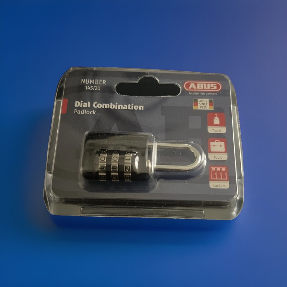 ABUS Combination Padlock 145/20 black, 34599