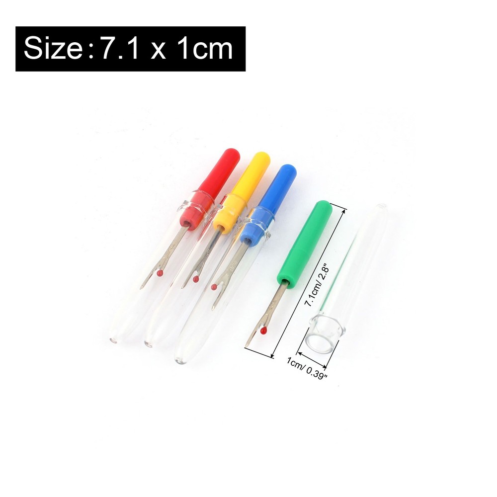 Plastic Handle Craft Thread Cutter Seam Stitch Unpicker Sewing Tool 4pack