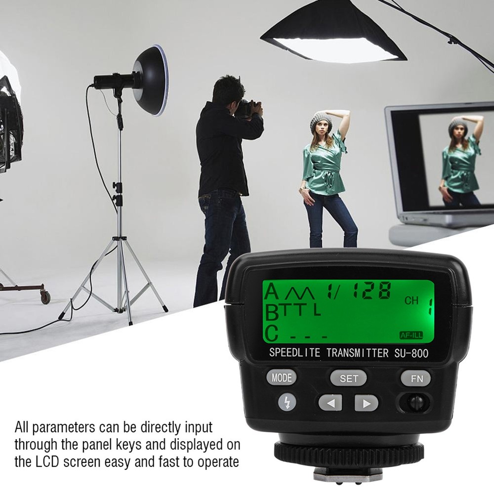 Hot SU800 Wireless Speedlight Flash Trigger Transmitter For SB910 SB800 Black