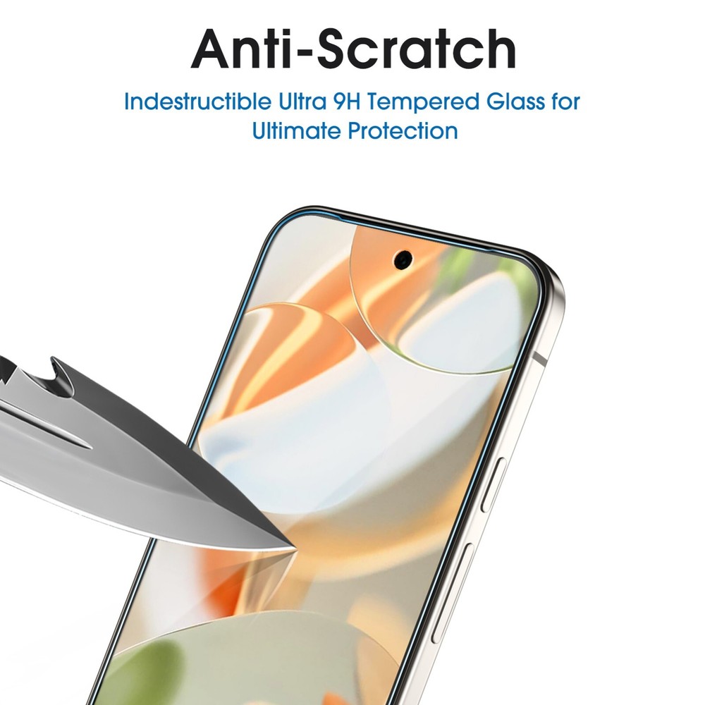 amFilm Designed for Google Pixel 9 Pro/Pixel 9 6.3"Screen Protector,3 Pack