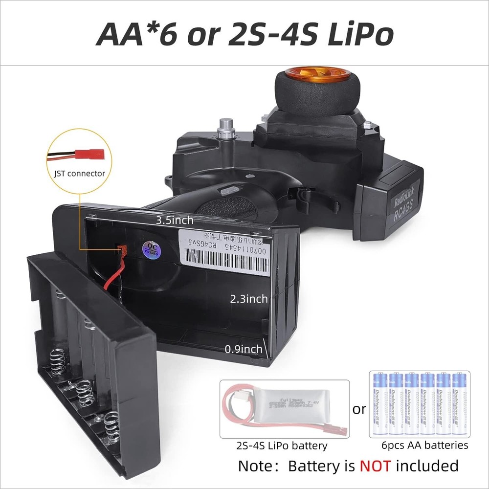 High-Performance 5CH RC Transmitter with Anti-Interference & Real-Time Telemetry