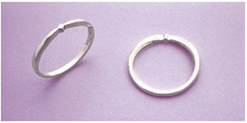 Plain Round Sterling Silver Band (Size 4-8)