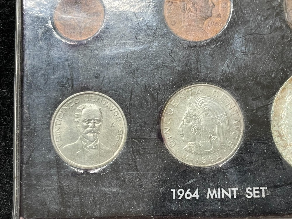 1964 Mexico 6 Coins Mint Set #2