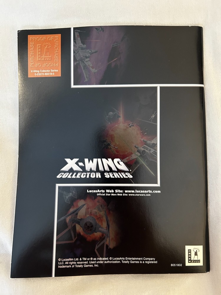 X-Wing Collector Series Instruction Manual & Keyboard Reference Guide - Original
