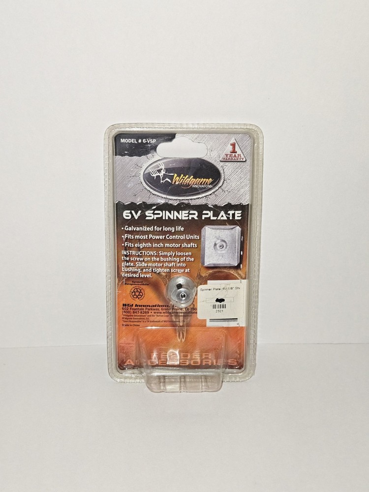 Wildgame Innovations 6V Spinner Plate 6VSP 6 Volt Replacement Feeder