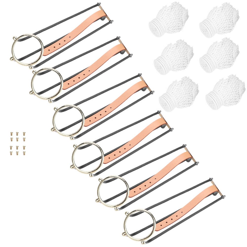 6pcs Standard Snooker Billiard Table Solid Empire Rail With Net Pockets Set