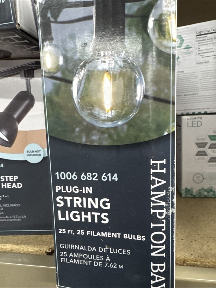 Hampton Bay Plug-In String Lights Very Good Condition