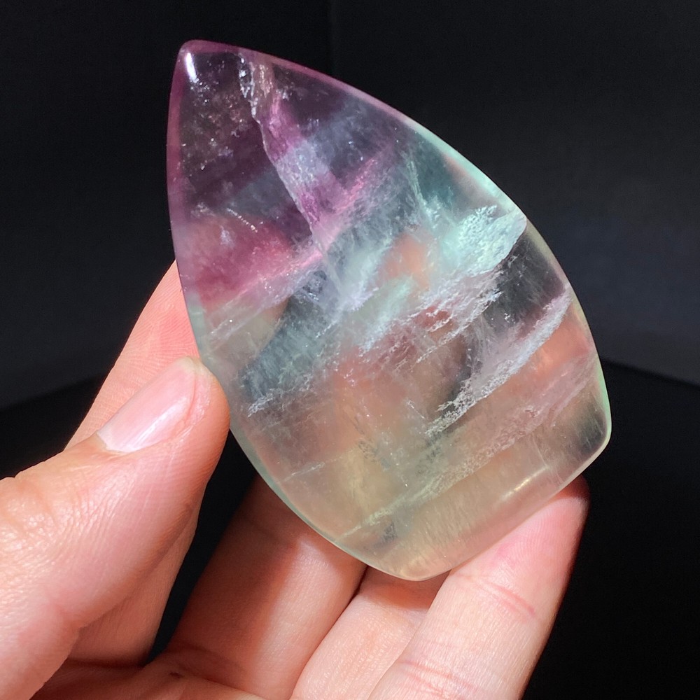103G Natural colored fluorite crystal column obelisk healing specimen