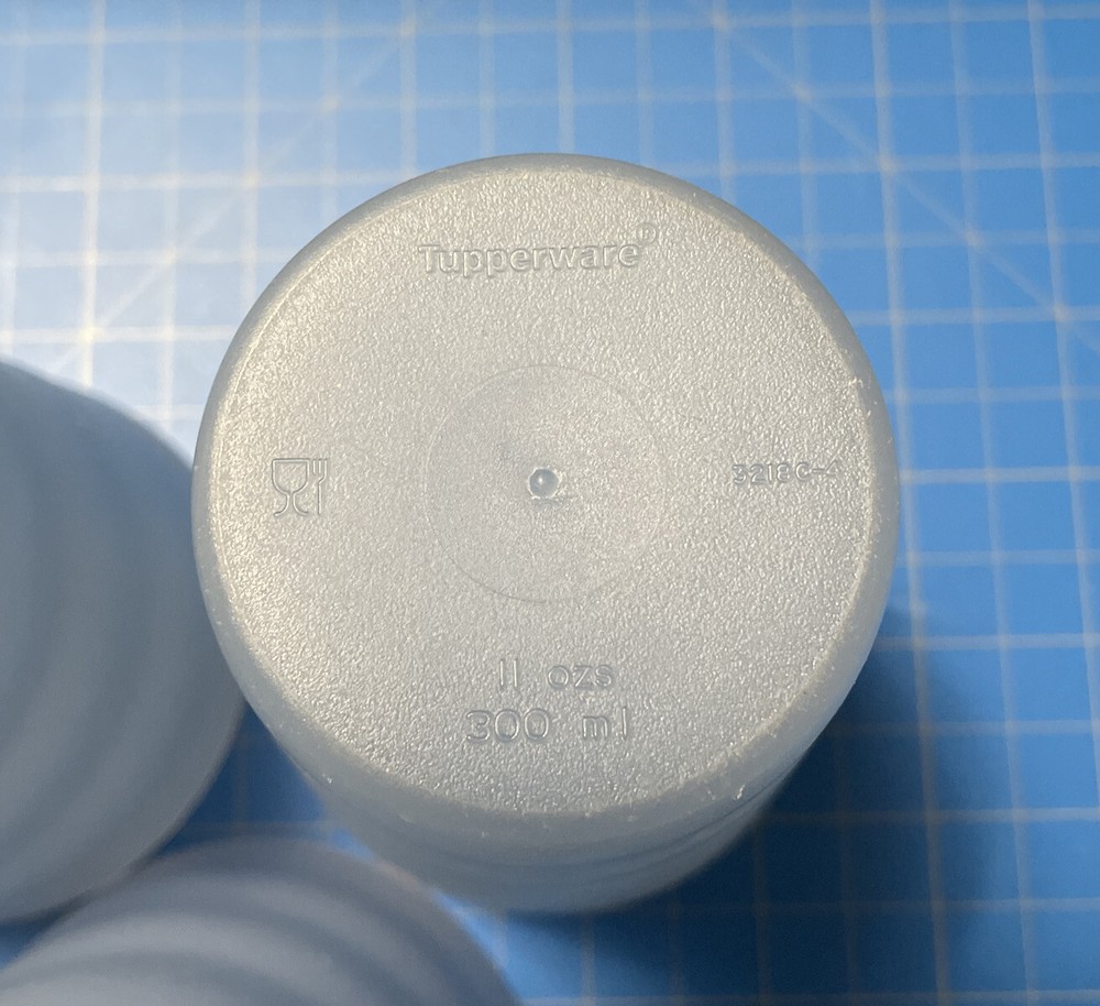 Tupperware Impressions 11oz Blue 3 Cups