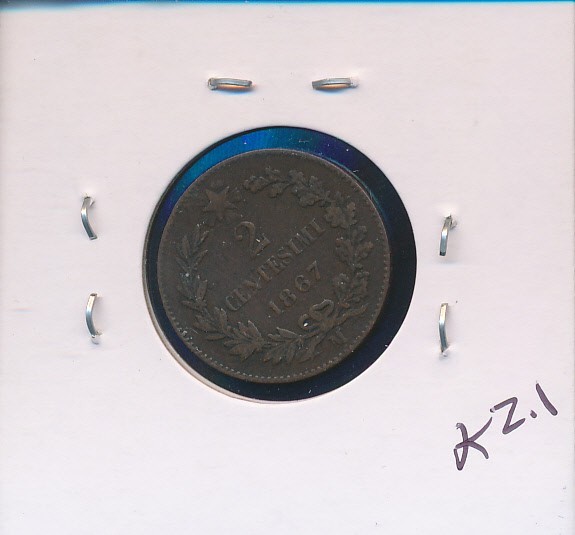 ITALY - 2 CENTIMES - 1867-M - #2245