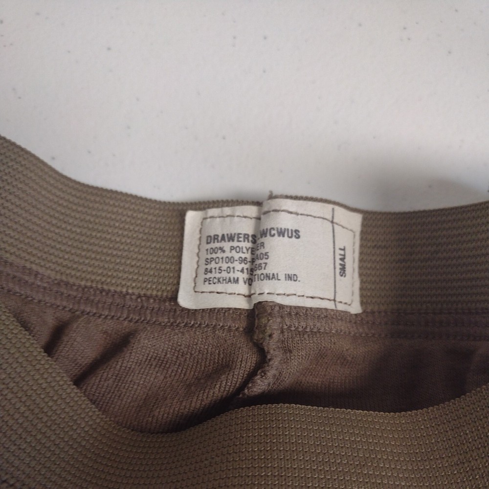 US Army Polyester CWCS Long John Pant - 8415-01-415-5667 - Small - Used
