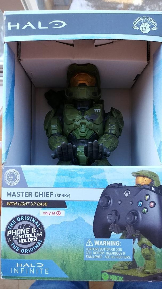 Halo Infinite Master Chief TARGET EXCLUSIVE Phone Controller Holder base lightup