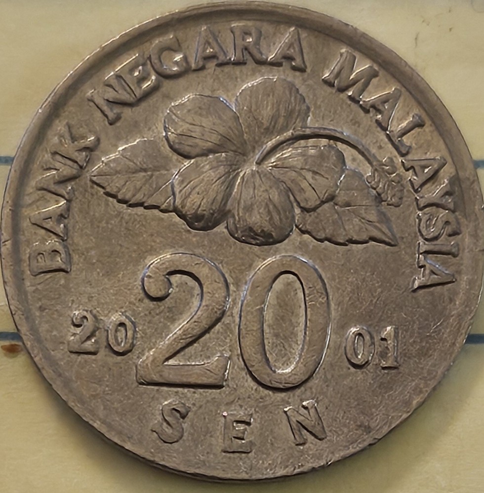 Malaysia 20 Sen 2001 XF