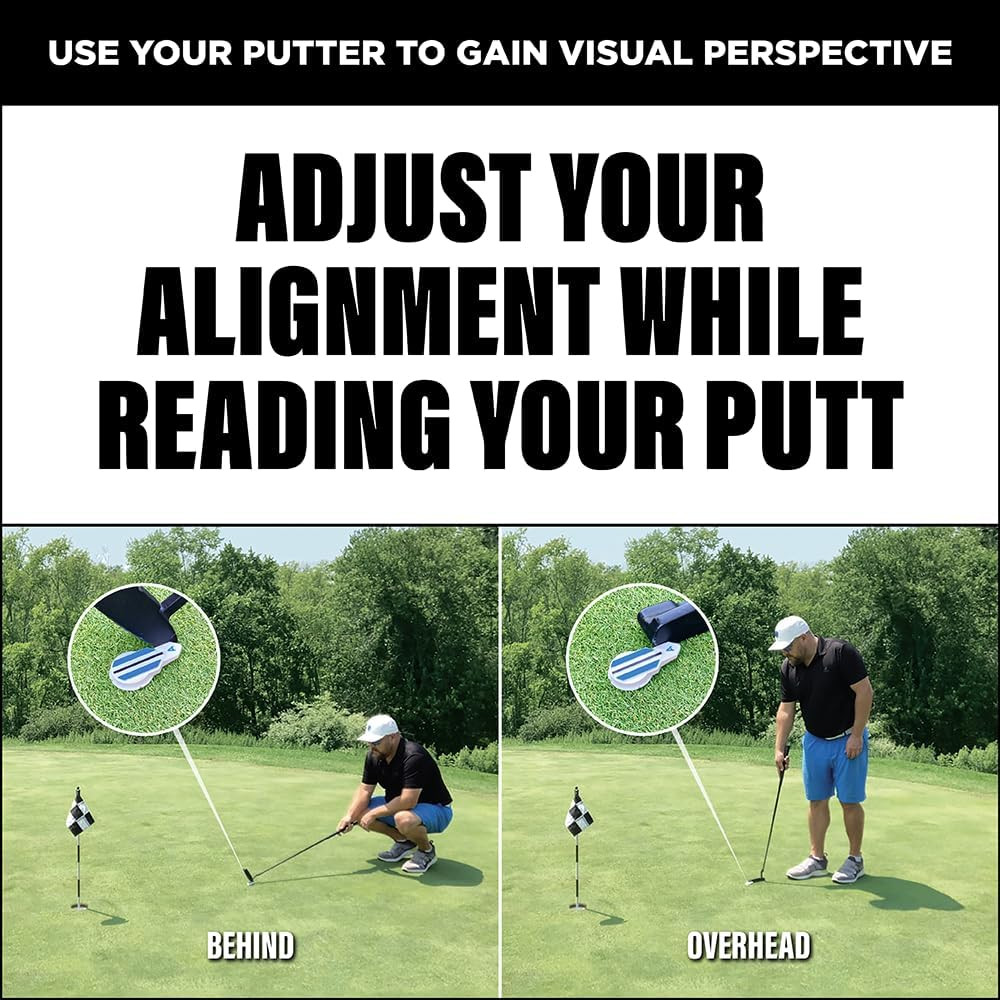 Putting Alignment Aid Tool - Golf Ball Marker - Rotate to Aim