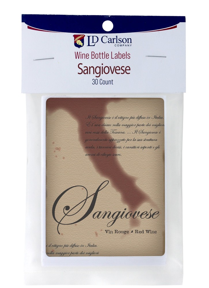 Sangiovese Wine Labels 30/Pack Varietal Collection