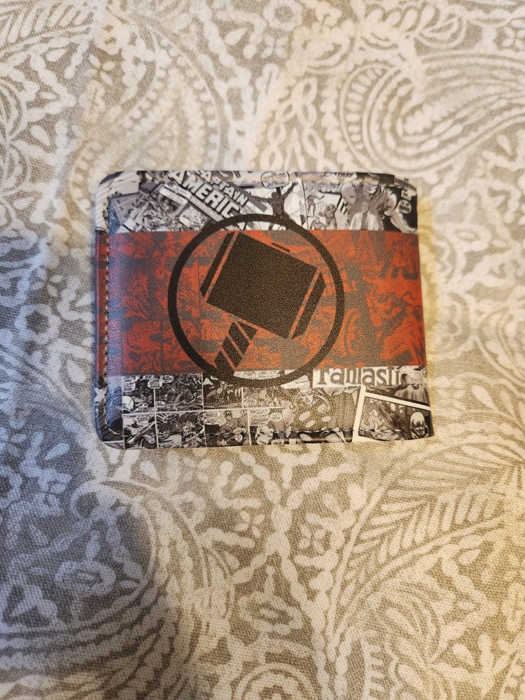 Thor MARVEL COMIC BOOK PU Leather BI-FOLD WALLET Card Money Holder