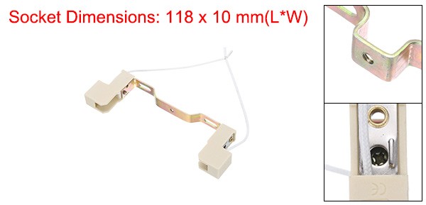 118mm R7S Socket Ceramic Lamp Holder Halogen Socket