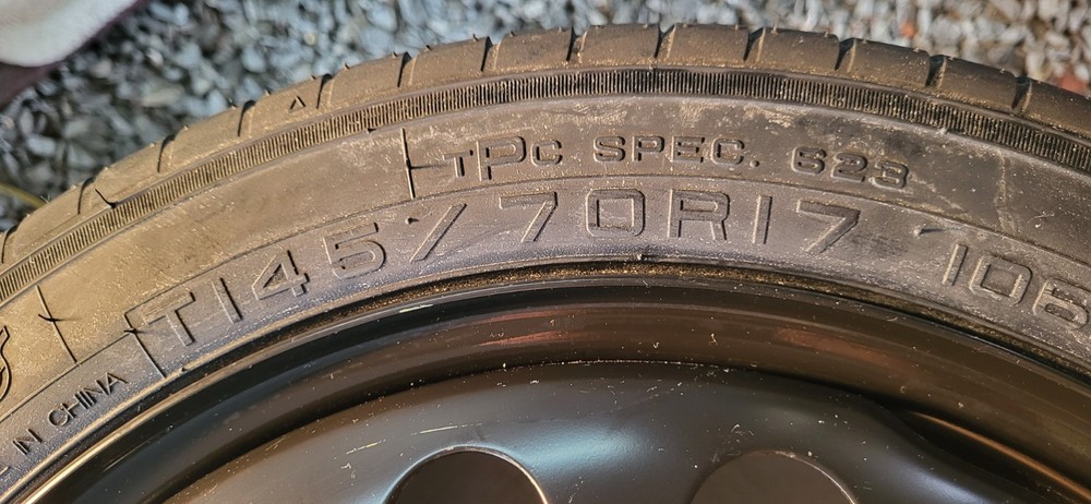 MAXXIS COMPACT SPARE TIRE SIZE T145/70R17