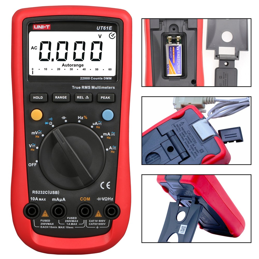 UT61E True RMS Digital Multimeter PC Link Peak Hold AC/DC Voltage Current