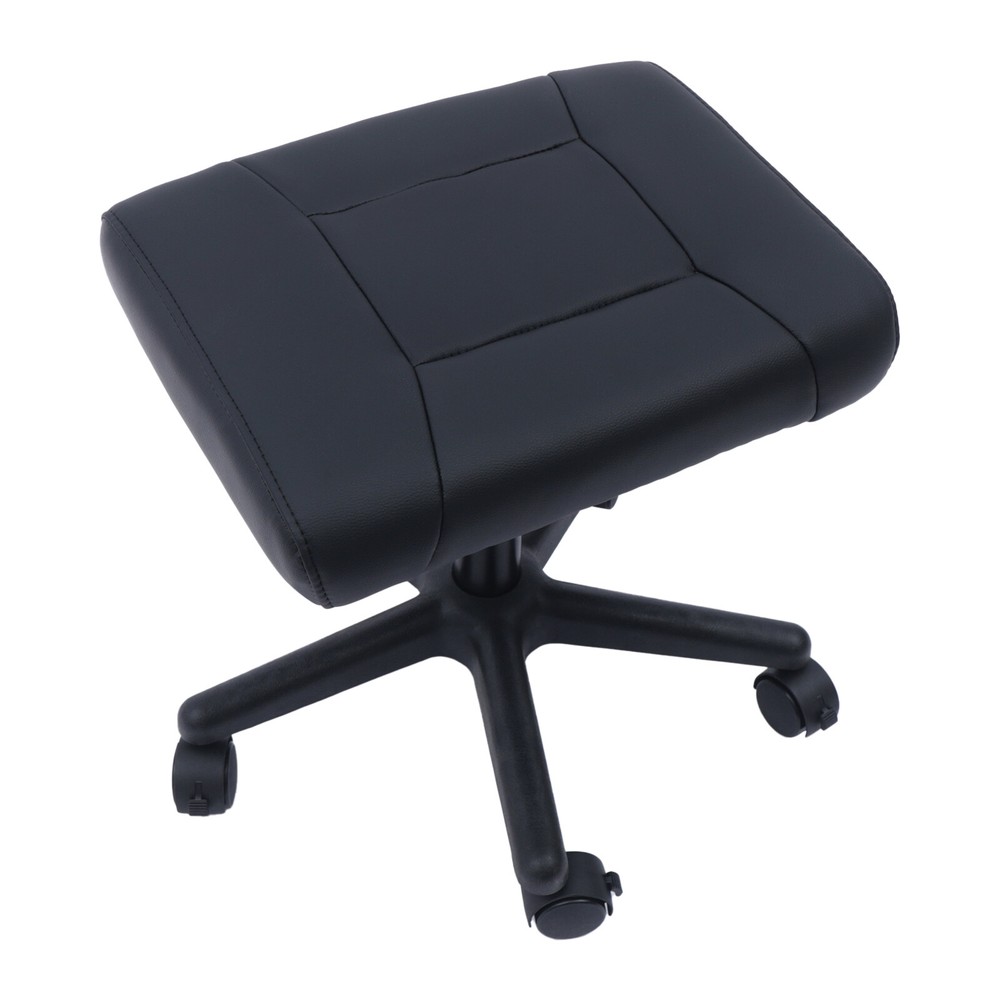Adjustable Office Foot Stool with Wheels, Height Adjustable Rolling Leg Rest