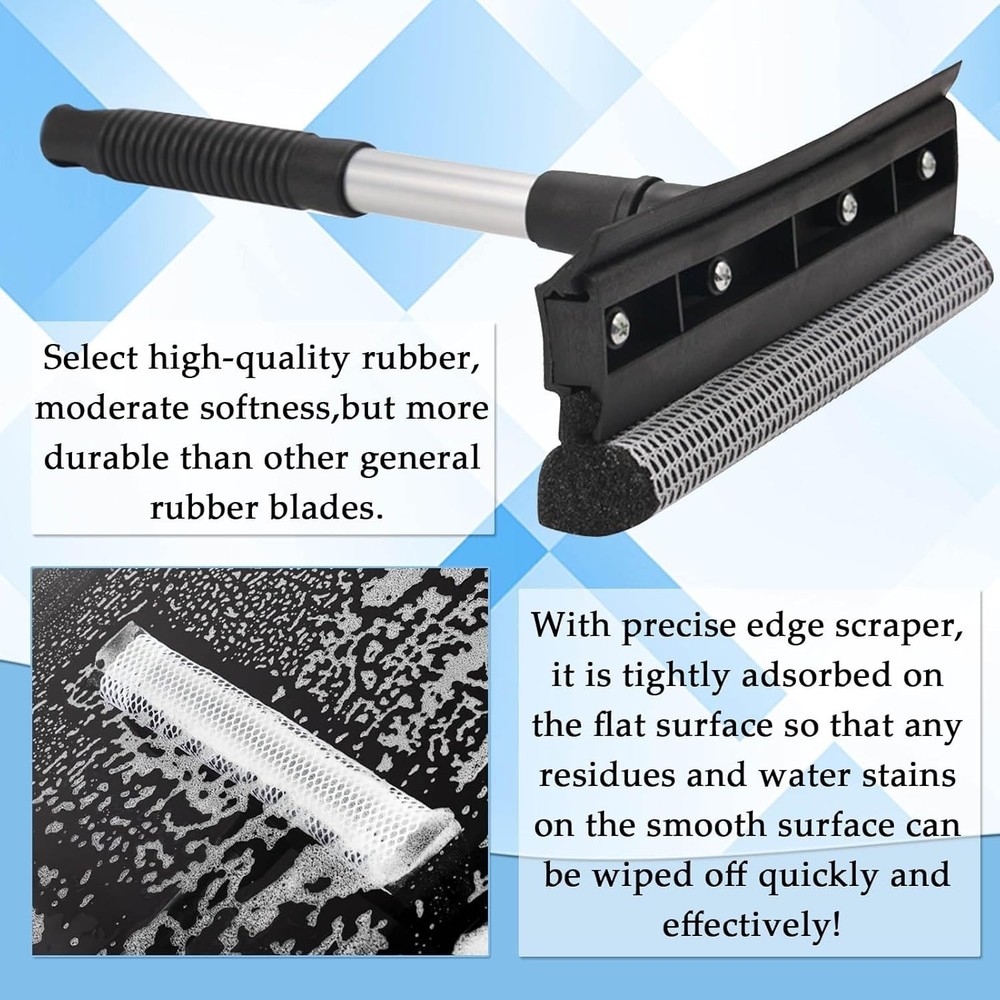 2 Pack Squeegee for Car Window Cleaning and Windshield Washing Standard Windows