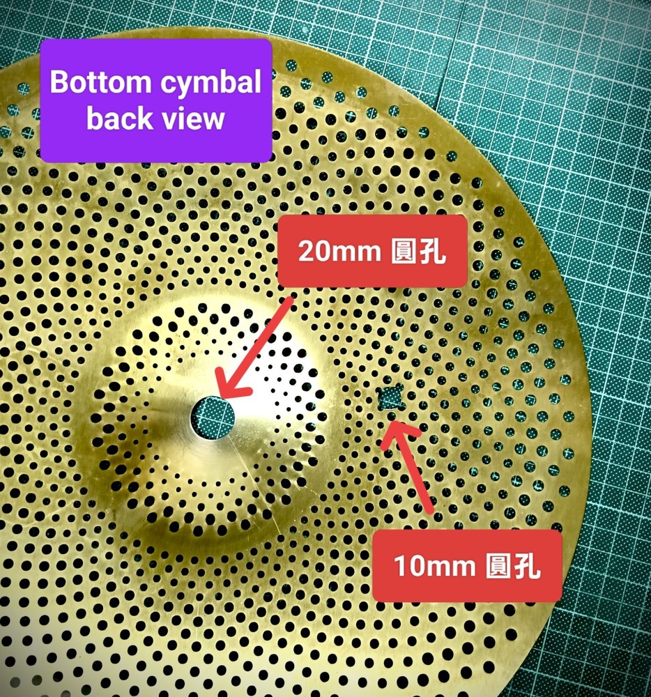 Goedrum 2-Piece Hi-Hat DIY Package With bottom cup