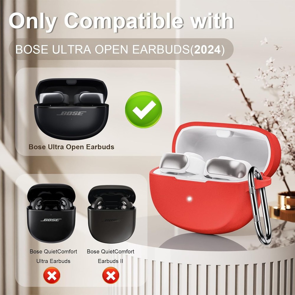 Compatible with Bose Ultra Open Earbuds Case(2024), Soft Silicone Shockproof Pro