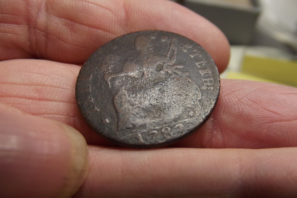 1787 Connecticut Copper 1/2 P Mailed Bust Left