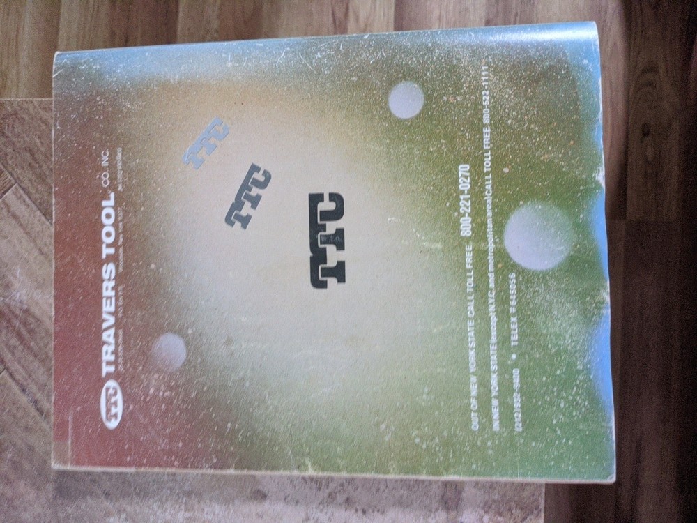 TRAVERS TOOL CO CATALOG NUMBER