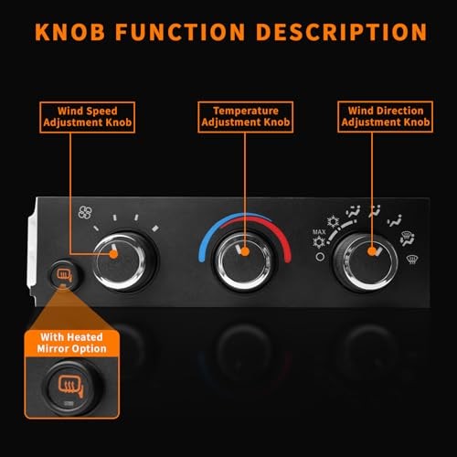 599-294 A/C Heater Climate Control Module Panel with Heated Mirro Option