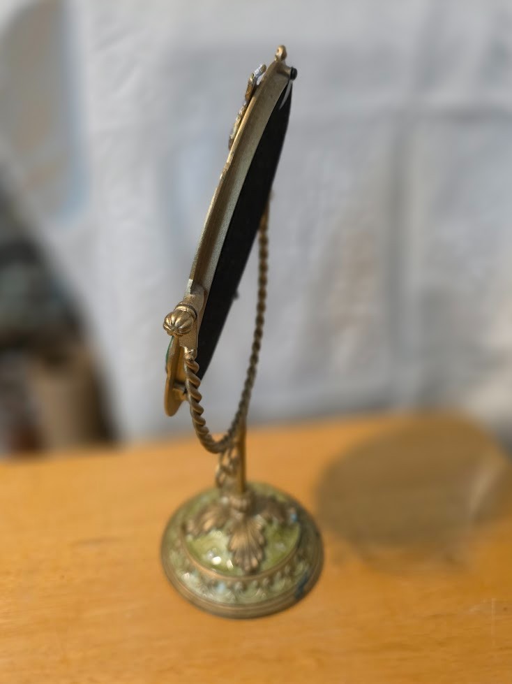 Vintage Ornate Oval Vanity Mirror