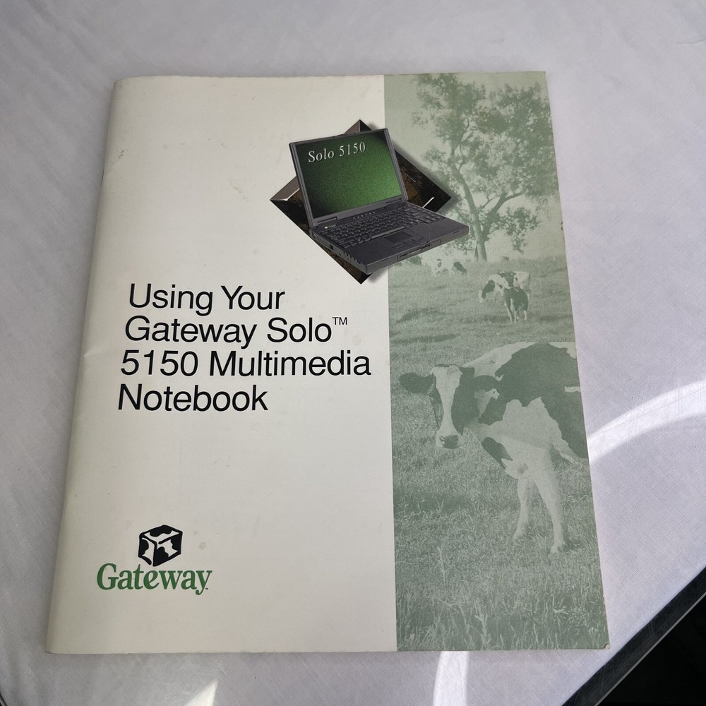 Vintage Gateway Solo 5150 Multimedia Notebook User’s Guide
