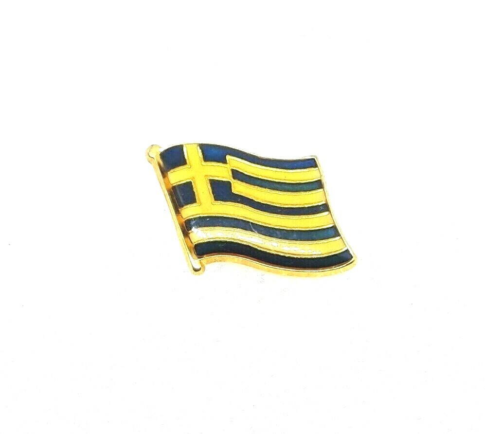 Greece Flag Lapel Hat Pin
