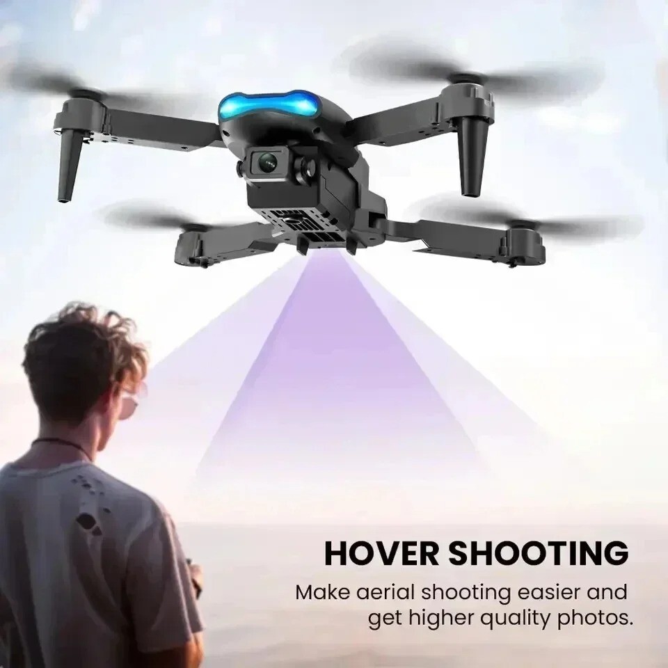 E99 Pro Drone Quadcopter Remote Control Handle Four Axis Aircraft HD 6K