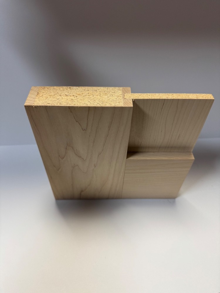 Maple 2 Panel Vertical Mission Shaker Flat Panel Solid Core Interior Wood Doors