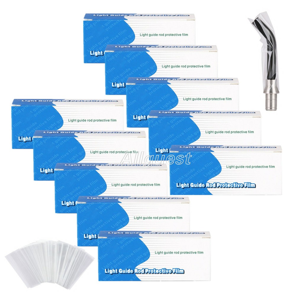 2000pcs Dental Curing Light Guide Stick Sleeve Sheath Cover Plastic Disposable
