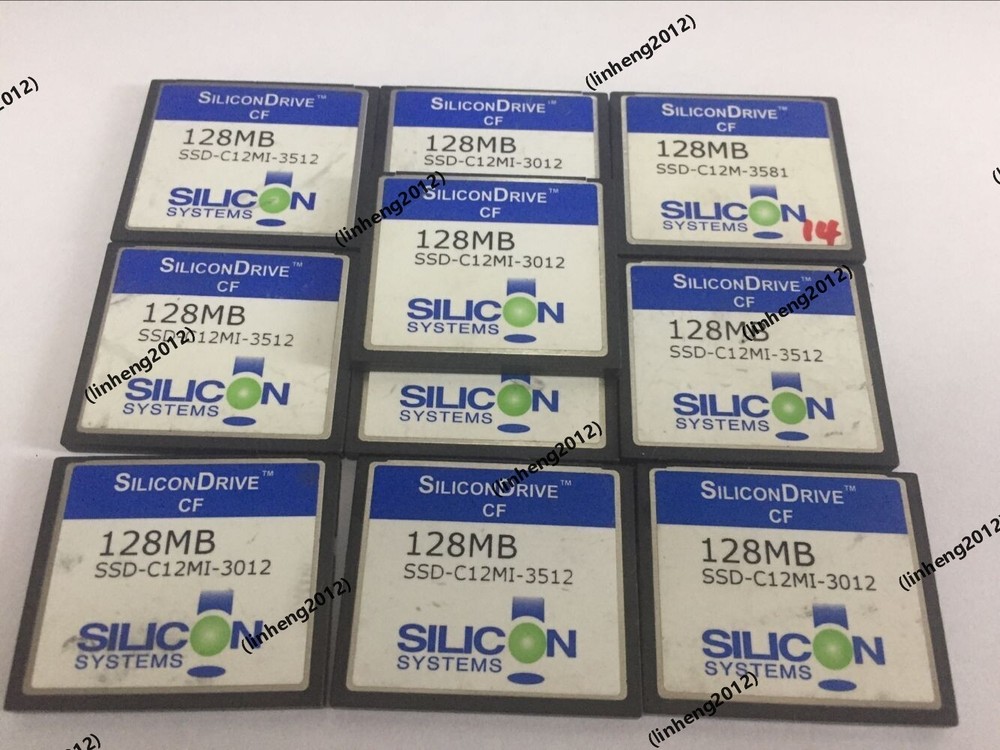 10PCS   SILICONDrive 128MB  CF CARD Compactflash  128MB  CF  CARD