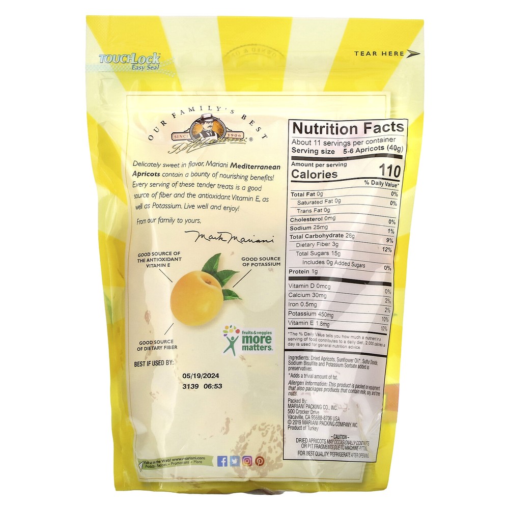 Mediterranean Apricots, 16 oz (454 g)