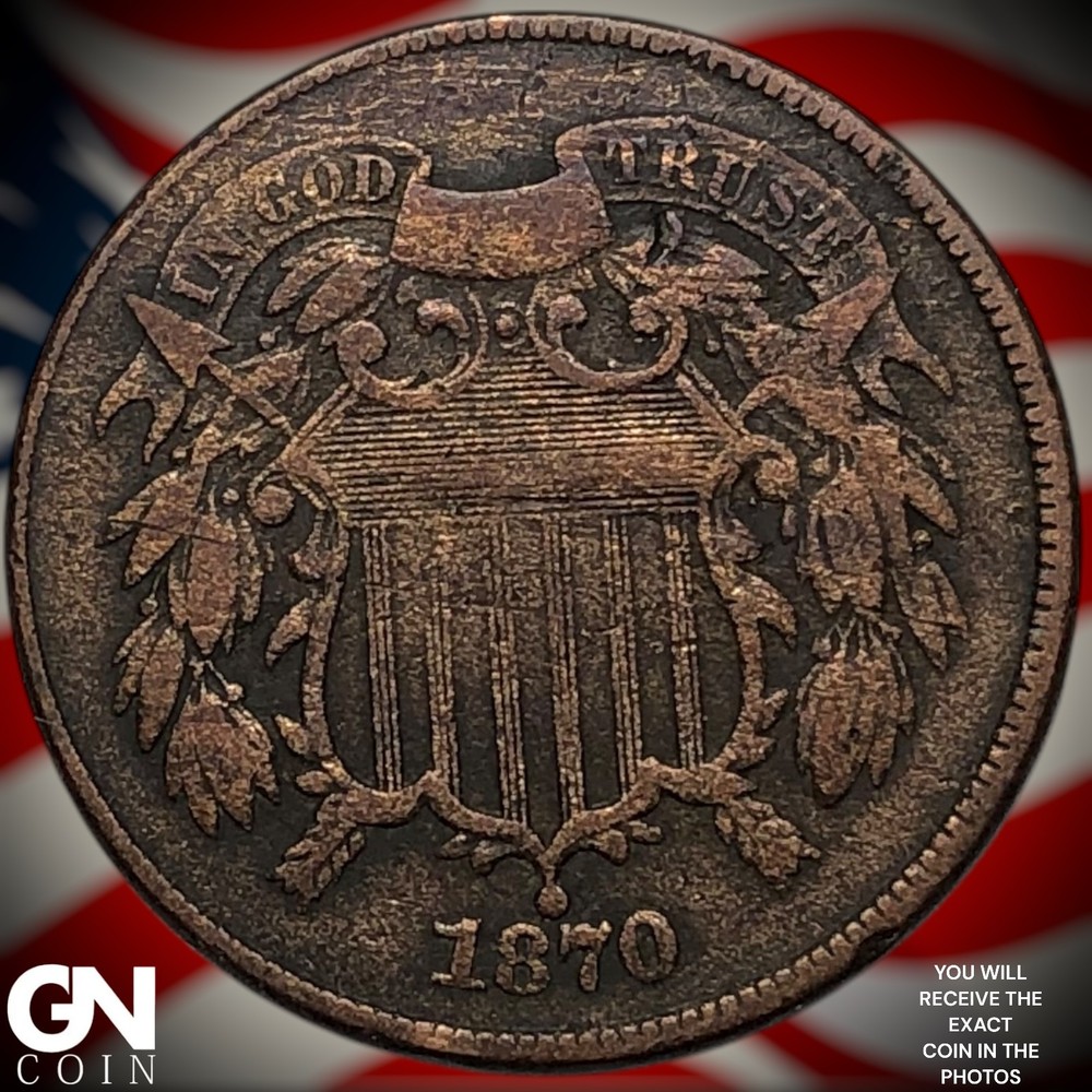 1870 2 Cent Piece Z5546