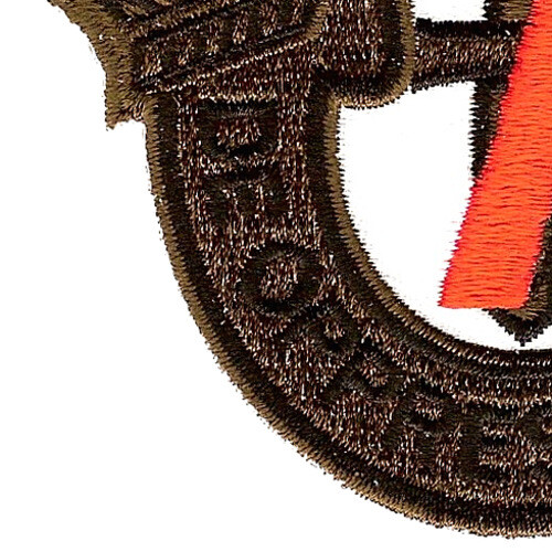 7th Special Forces Group Crest OD Green Red 7 Patch