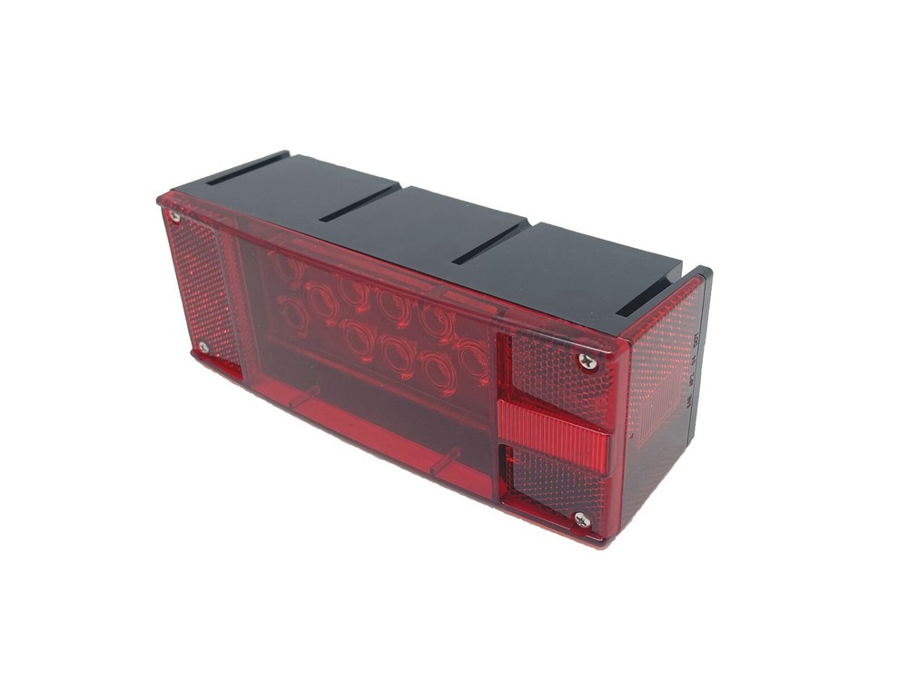 12V LED Rectangle Submersible Trailer Tail Light Replacement Right Curb Side