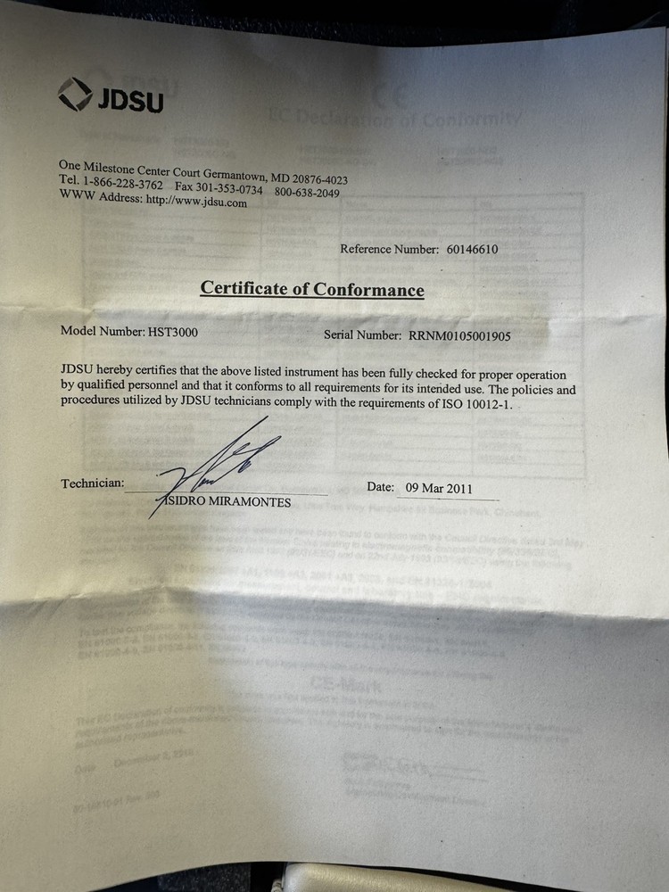 JDSU HST-3000 Kit With Accessories