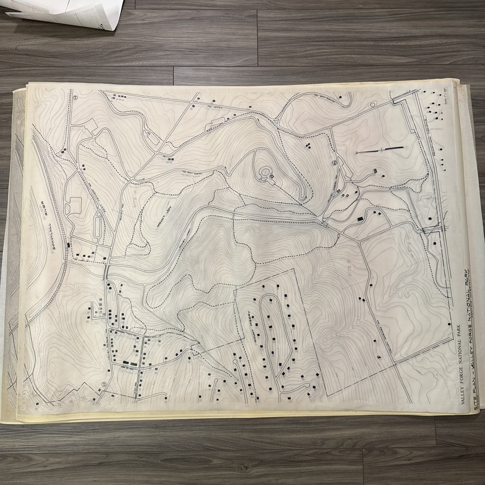 Architectural Plans Lot Valley Forge Drexel Landscape Maps Vellum Large
