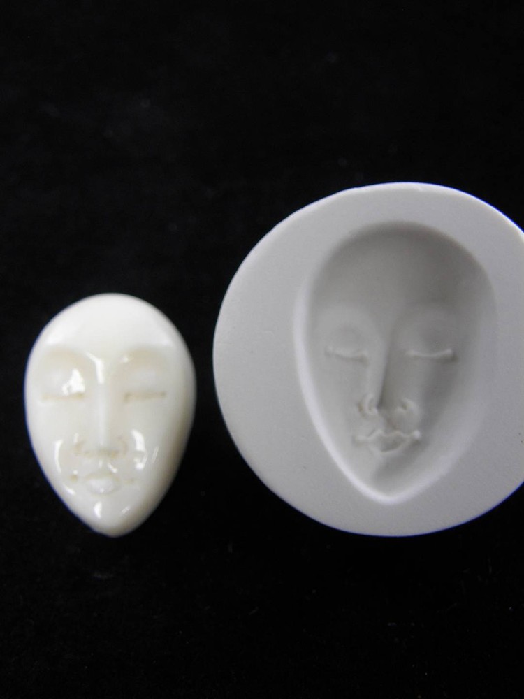 Face Polymer Clay Mold (#MD1072)