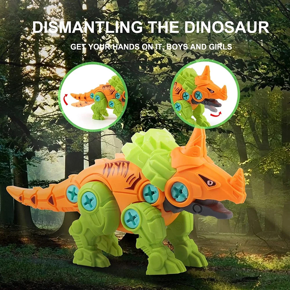 STEM DINOSAUR TOY SET Construction with Tool Drill, Educational Construction