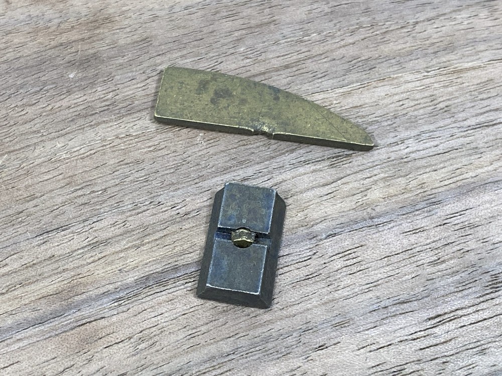 Broken Rocky Mountain CVA Hawken Brass Front Sight Muzzleloader Rifle