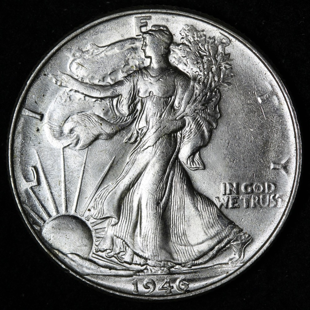 1946 Walking Liberty Silver Half Dollar GEM BU *UNCIRCULATED* MS E350 TYHM
