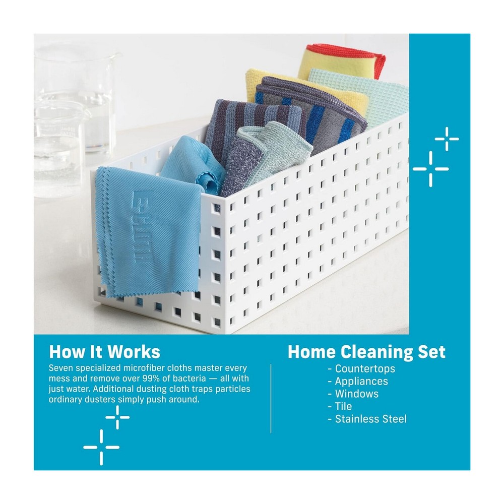 E-Cloth Home Cleaning Set, 8 pcs, 10903