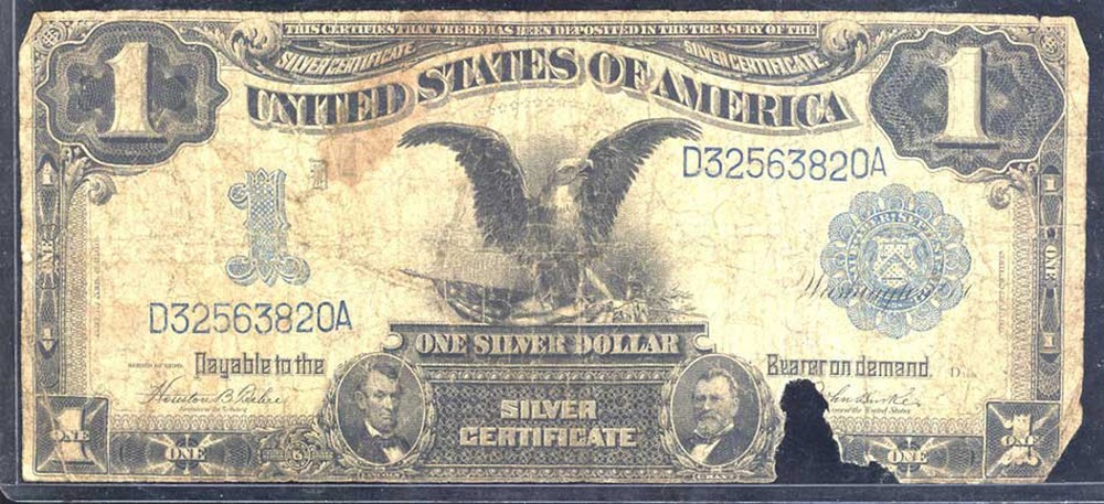1899 $ 1 SILVER CERTIFICATE-BLACK EAGLE